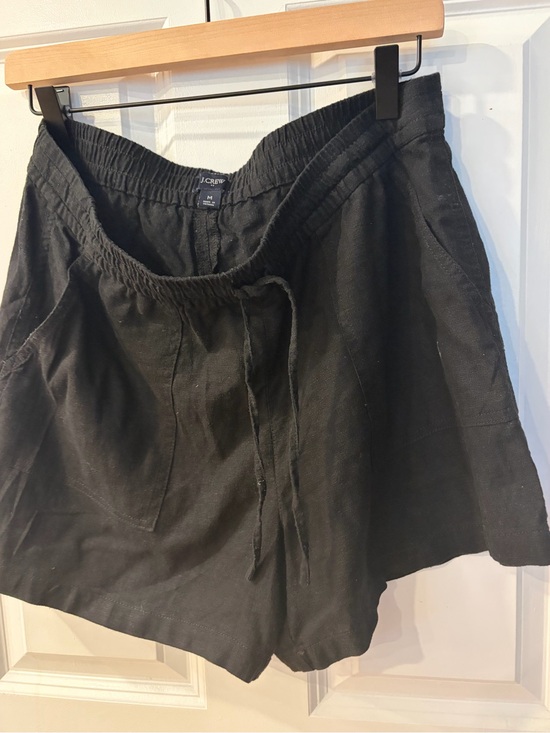 J. Crew Pants - J. Crew Navy Blue Linen Drawstring Women's Shorts